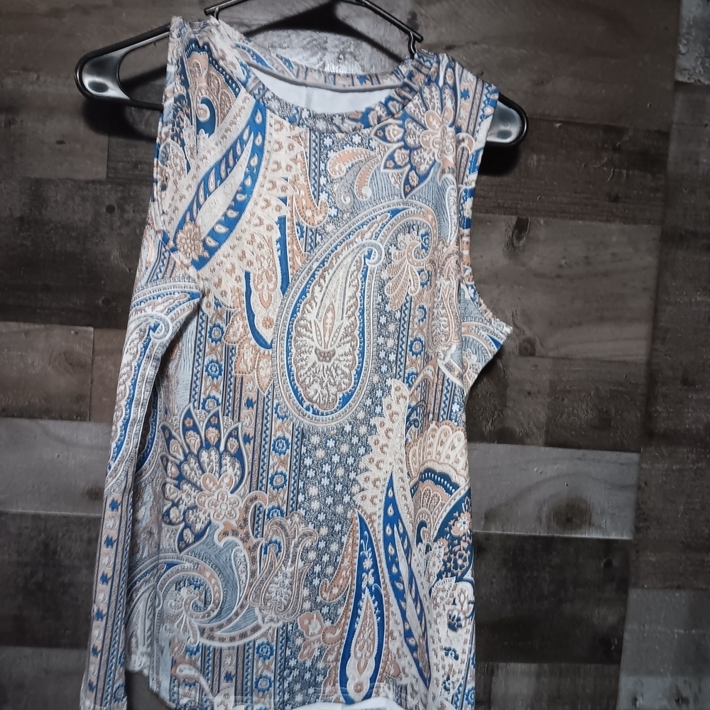 White Cream Asymmetrical Tank Top